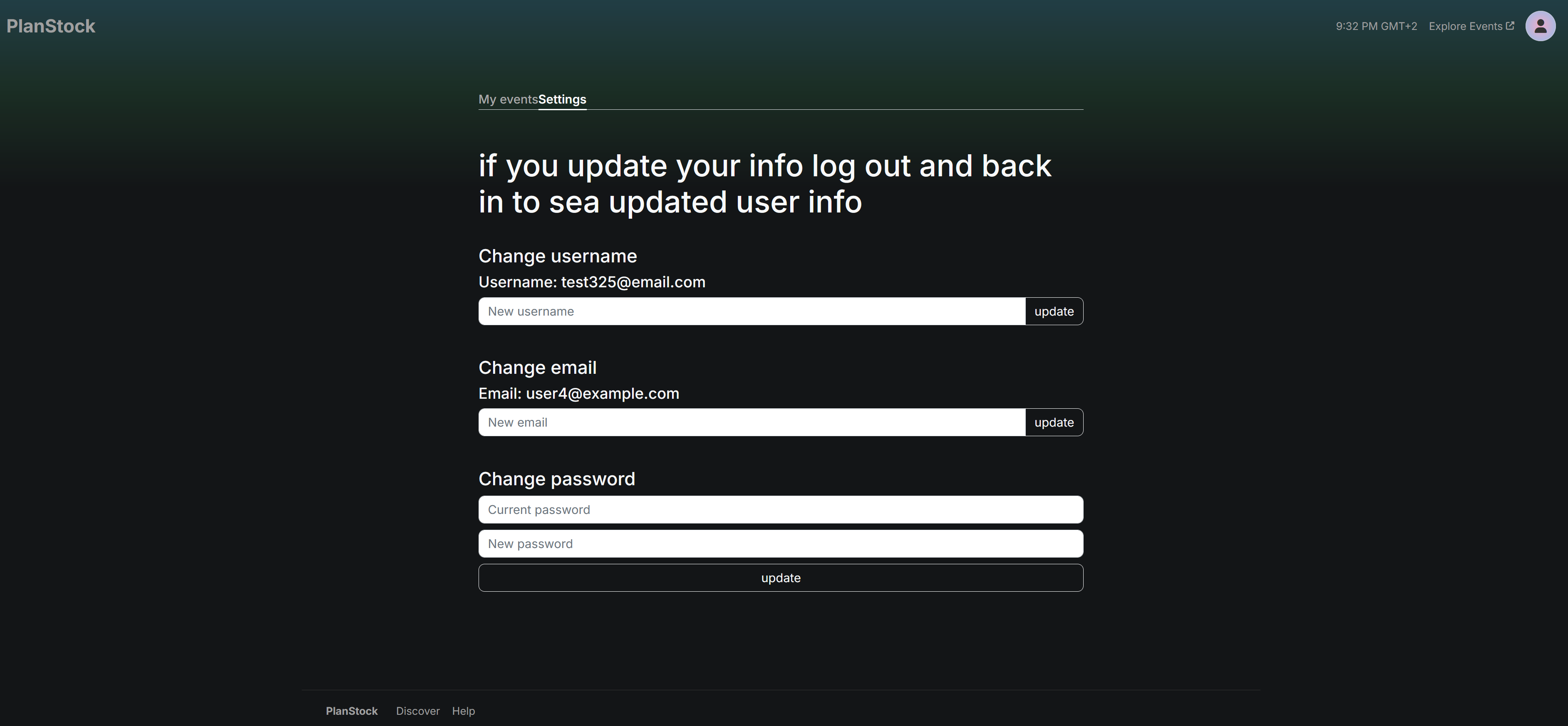 Planstock Screenshot